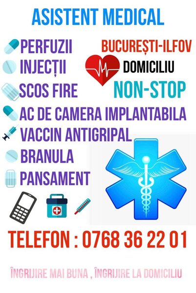 Servicii medicale la domiciliu in Bucuresti/ Ilfov